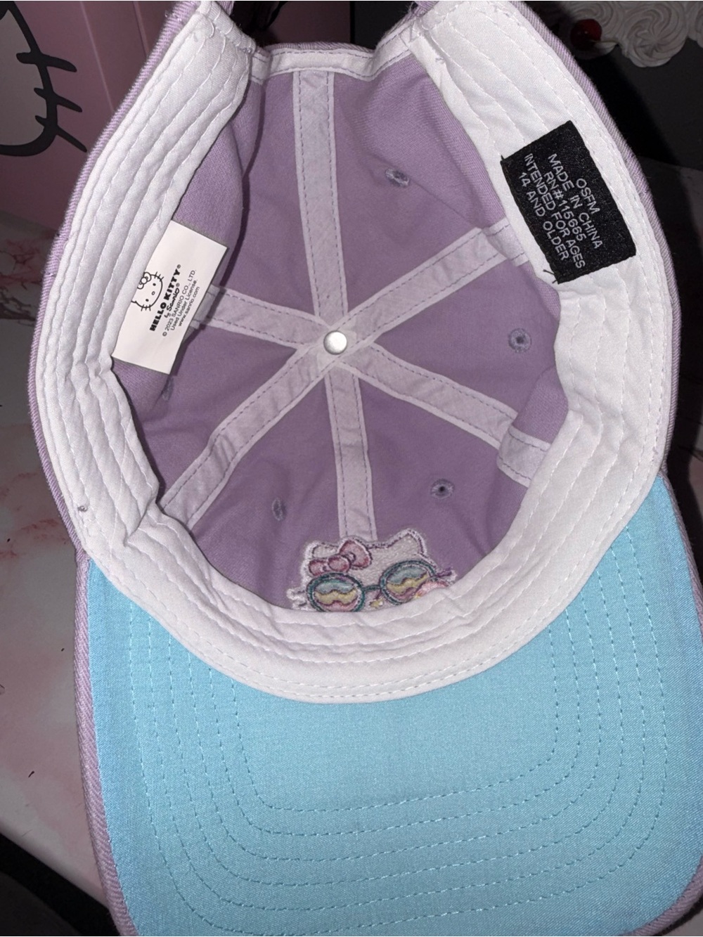 Hello Kitty Patch Baseball Hat - Picture 3 of 5
